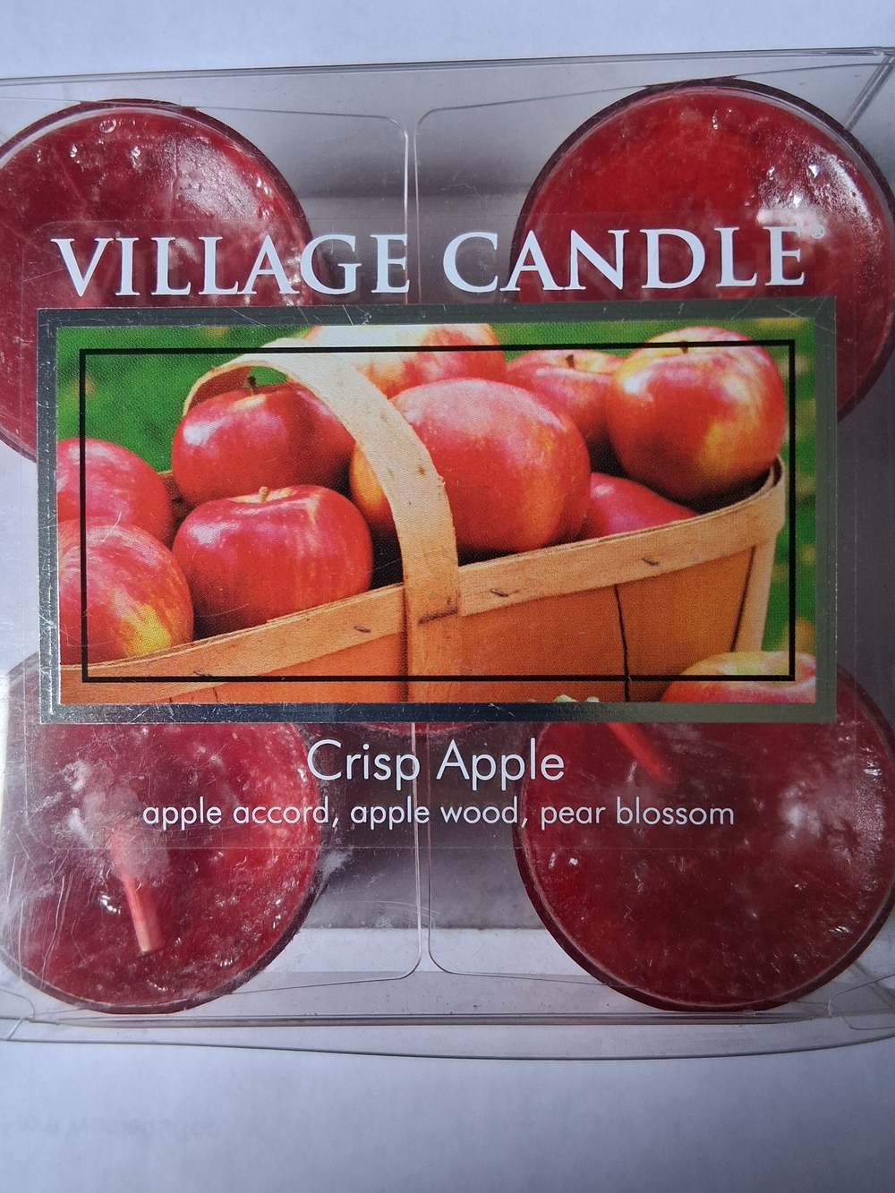Village Candle Crisp Apple Red Tealight Candle 10 Pack